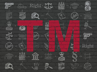 Image showing Law concept: Trademark on wall background