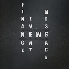 Image showing News concept: News in Crossword Puzzle
