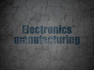 Image showing Industry concept: Electronics Manufacturing on grunge wall background