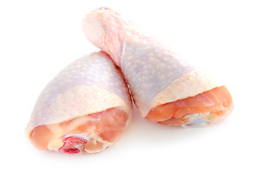 Image showing Raw chicken drumsticks