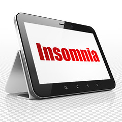 Image showing Health concept: Tablet Computer with Insomnia on display