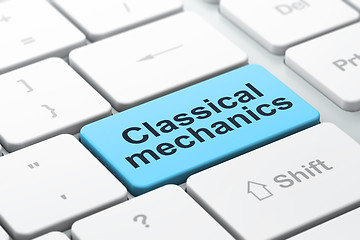 Image showing Science concept: Classical Mechanics on computer keyboard background