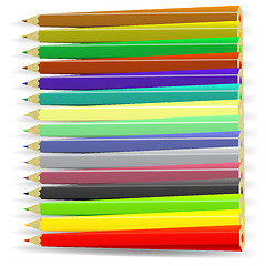 Image showing Set of Colorful Pencils