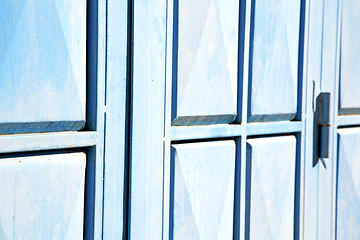 Image showing blue hinges      rusty      morocco in  