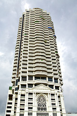 Image showing  bangkok terrace  thailand  in office district palaces    cloudy