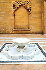 Image showing fountain in morocco africa old antique construction  mousque pal