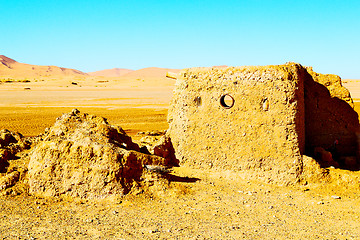 Image showing sahara      africa in morocco  old    historical village 