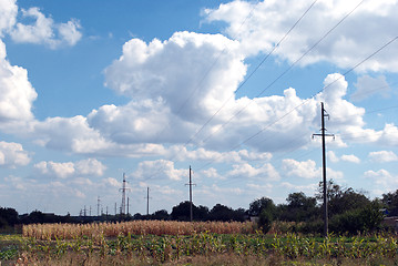 Image showing electrical poles