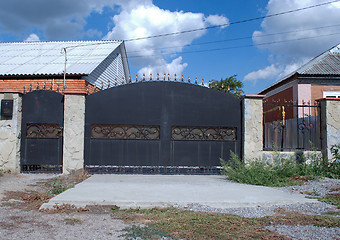 Image showing iron gates