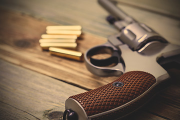 Image showing vintage revolver nagant