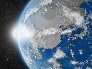 Image showing east Asia region from space