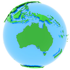 Image showing Australia on Earth