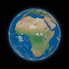 Image showing Africa on planet Earth