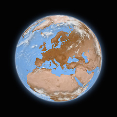 Image showing Europe on planet Earth