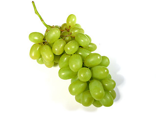 Image showing Green grapes bunch 1