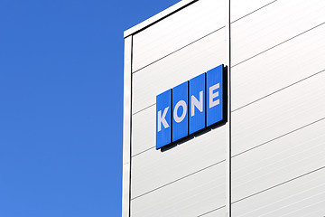 Image showing KONE Building with Signage and Blue Sky 