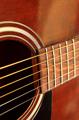 Image showing Guitar close up