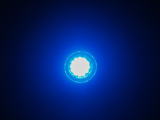 Image showing Blue LED Light Bulb