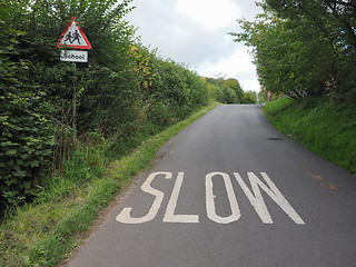 Image showing Slow sign