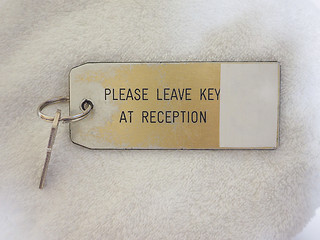 Image showing Hotel room key