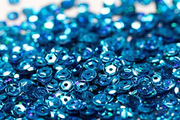 Image showing Blue sequin