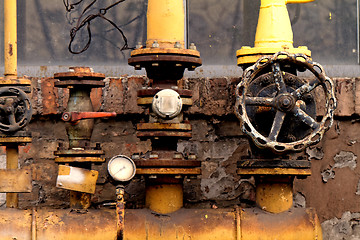 Image showing Rusted valve