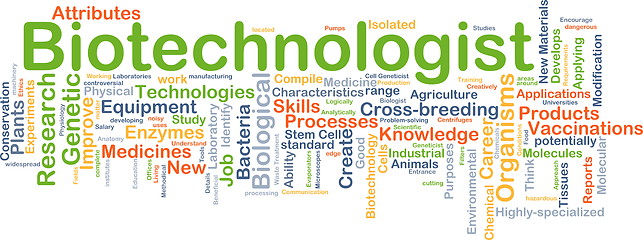 Image showing Biotechnologist background concept