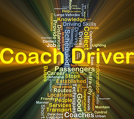 Image showing Coach driver background concept glowing