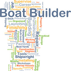 Image showing Boat builder background concept