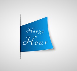 Image showing happy hour paper