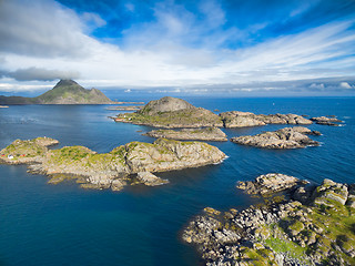 Image showing Rocky coast on Lofoten