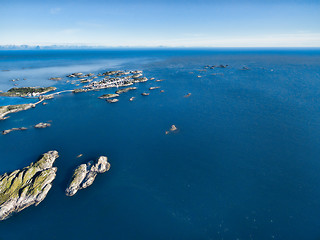 Image showing Henningsvaer on Lofoten