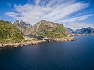 Image showing Moskenes island on Lofoten