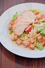 Image showing Chicken ceasar salad