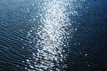 Image showing Sparkles on water