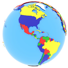 Image showing Western hemisphere on Earth