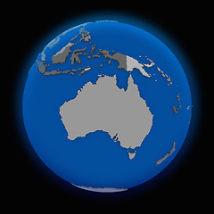 Image showing Australia on political Earth