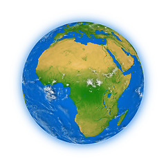 Image showing Africa on planet Earth