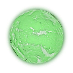 Image showing Pacific Ocean on green planet Earth