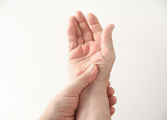 Image showing base of thumb soreness 