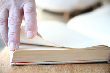 Image showing book page turning  