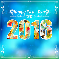 Image showing Retro New Year Frame