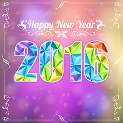 Image showing Retro New Year Frame