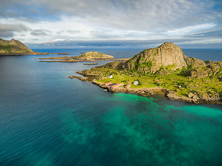 Image showing Islets on Lofoten coast