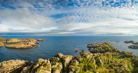 Image showing Lofoten coast panorama