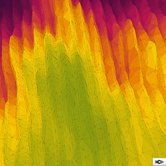 Image showing 3d Perspective Grid Background Texture. Mosaic. Lattice Effect.