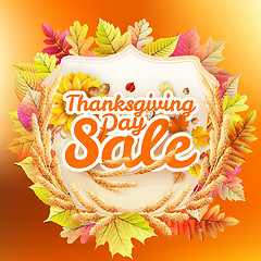 Image showing Thanksgiving Day sale. EPS 10