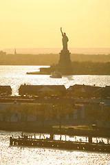 Image showing Statue of Liberty on sunny day