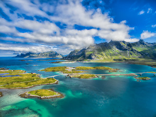 Image showing Lofoten bridges