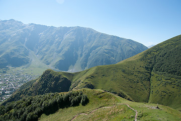 Image showing Village in mountain